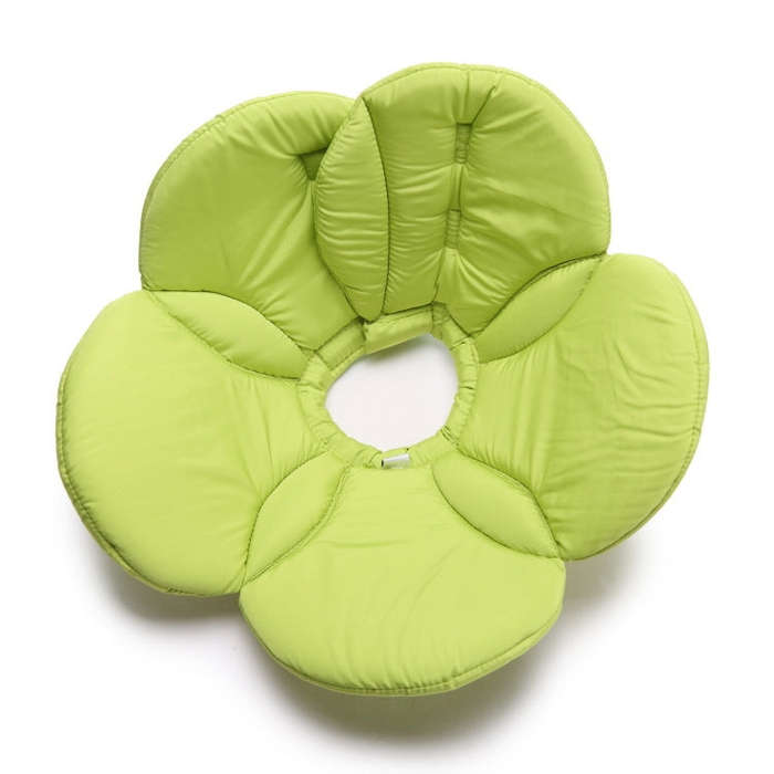 Pet Protection Collar Dog Flower Protection Collar, Specification: M(Green)