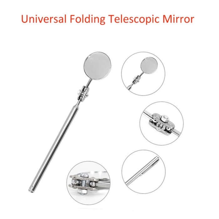 Car Repair Detection Mirror Universal Folding Telescopic Mirror Welding Chassis Inspection Mirror...