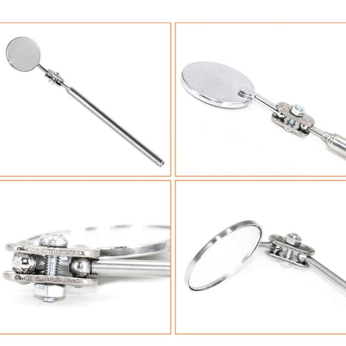 Car Repair Detection Mirror Universal Folding Telescopic Mirror Welding Chassis Inspection Mirror...