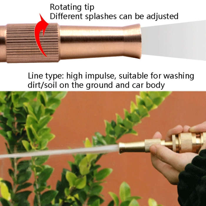 3 PCS Car Wash High Pressure Copper Straight Sprinkler House Garden Wishing Ground Sprinkler, Spe...