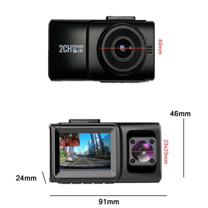 In Car Hidden HD 1080P Infrared Night Vision Driving Recorder Specification Without GPS Trajec...