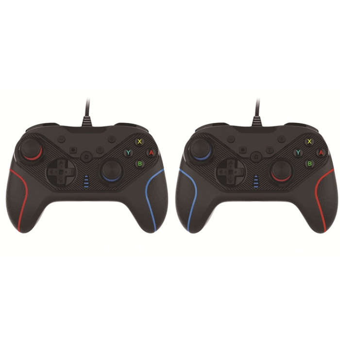 Wired Gamepad For Nintendo Switch / Android / iOS / PC(S818W Left Red Right Blue)