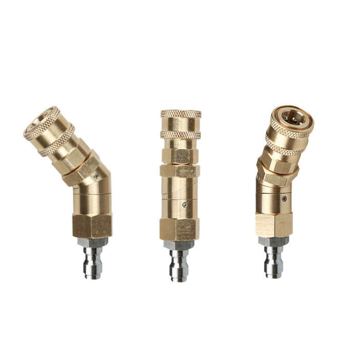 Car Wash Machine With High Pressure Air Conditioning Cleaning Nozzle 1/4 Copper Rotary Bending Jo...