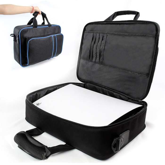 Handle Protection Portable Bag Game Machine Double Shoulder Handbag For PS5(without LOGO)