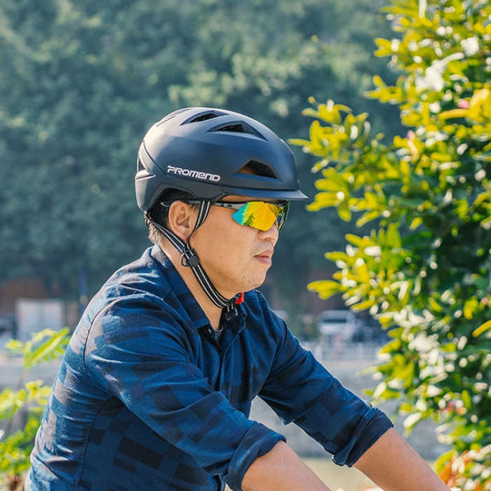 PROMEND 12H19 Summer Cool Motorcycle Riding Half Helmet Helmet Outdoor Off-Road Helmet With Tail ...