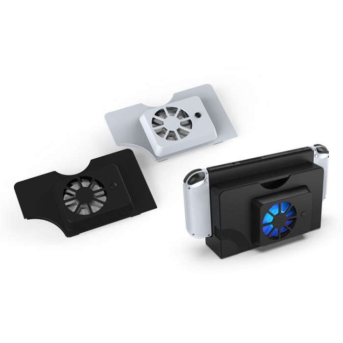 DOBE Host Base Cooling Fan With Blue Light For Switch OLED(White)