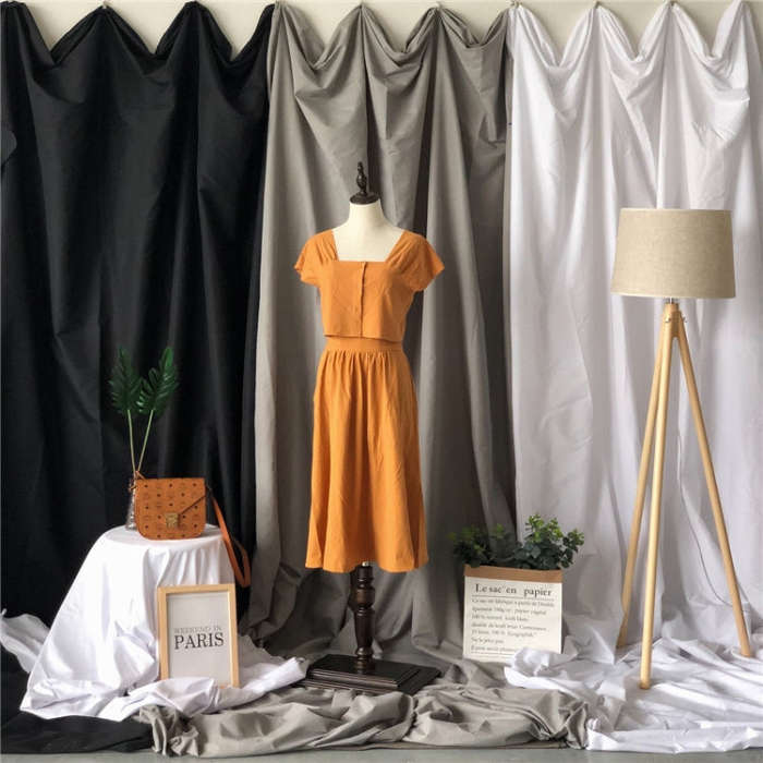 1 x 2.4m Photo Background Cloth Increased Widened Photography Cloth Live Broadcast Solid Color Cl...