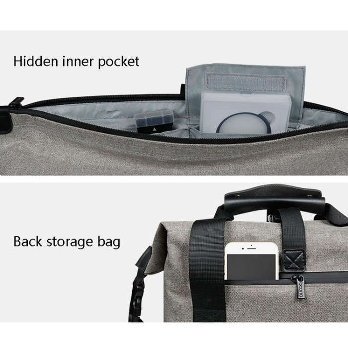 Baona BN-H014 SLR Camera Shoulder Bag Digital Storage Protective Waterproof Bag(Gray)