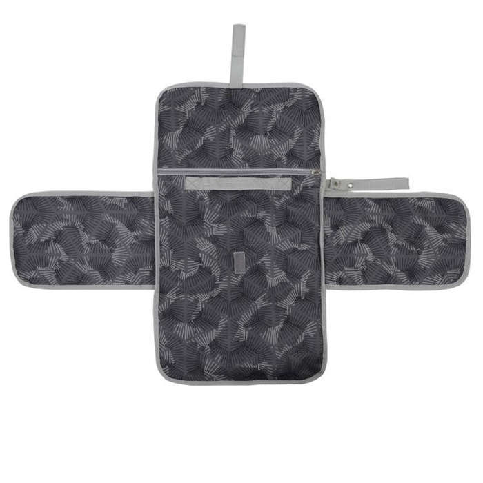 Portable Baby Changing Mat Multifunctional Baby Changing Table Waterproof Bag(Colorful Geometry)