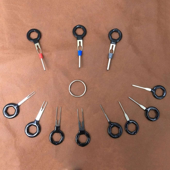 11 PCS Car Extractor Terminal Removal Tool Kit Electrical Wiring Crimp Connector Puller Release P...