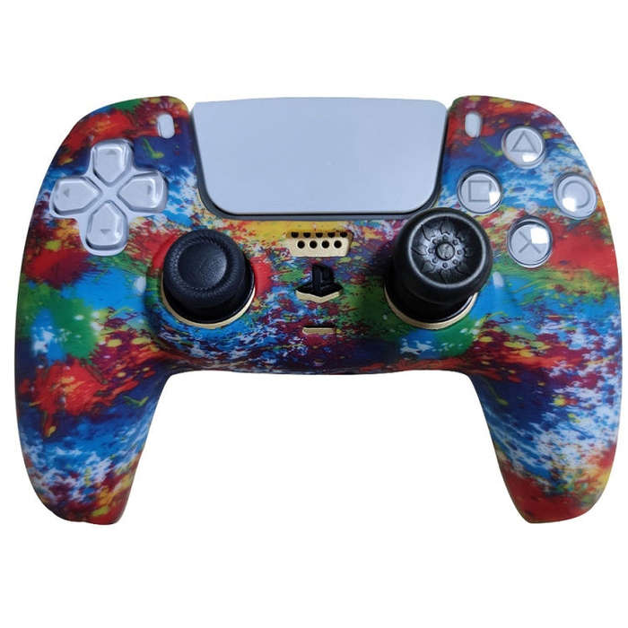 2 PCS PS5 Gamepad Silicone Protective Cover(9+ Hats)