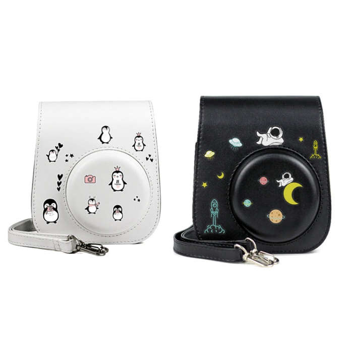 5 PCS 5 in 1 DIY Cute Cartoon  Camera Stickers Set for Fujifilm Instax mini 11(Space Animals Series)