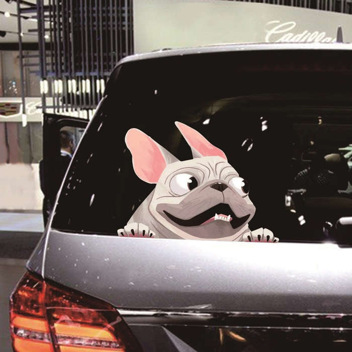 3 PCS D-840 Three-Dimensional Personalized Graphic Car Sticker Puppy Cartoon Colorful Vinyl Decal...