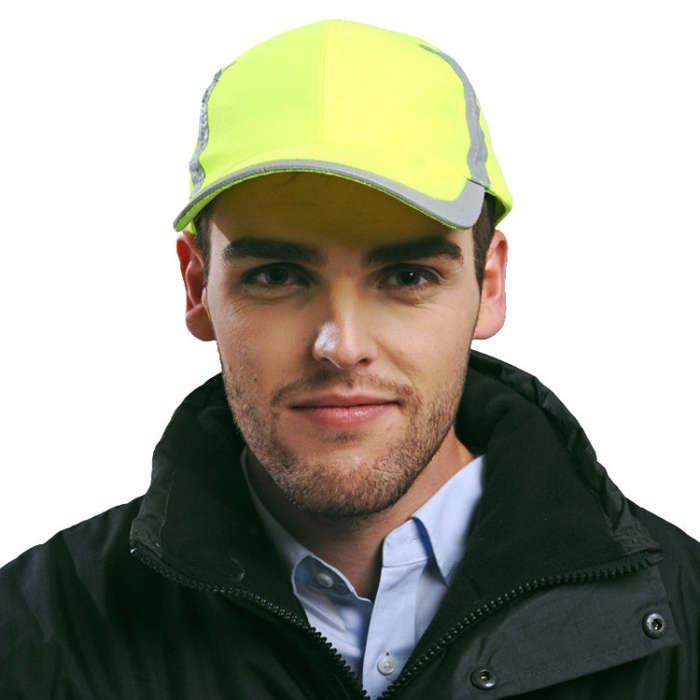 Reflective Safety Baseball Cap Breathable Construction Site Outdoor Construction Mesh Cap, Colour...
