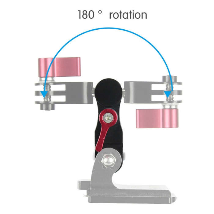 Aluminium Alloy 360 Degree Rotating Mount Adapter Adjustable Arm Connector for GoPro Hero11 Black...