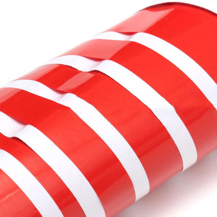 Car Hood Stickers Modified Racing Striped Ethylene Body Sticker(White)