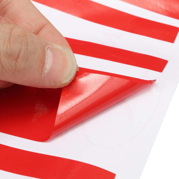 Car Hood Stickers Modified Racing Striped Ethylene Body Sticker(Red)
