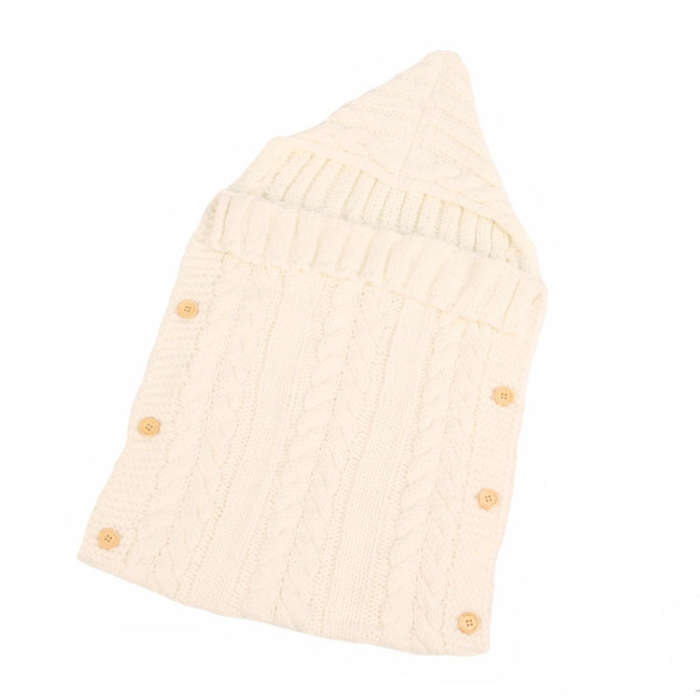 Zzsd0002 Autumn / Winter Baby Knitted Woolen Button Sleeping Bag Photography Blanket Stroller Sle...