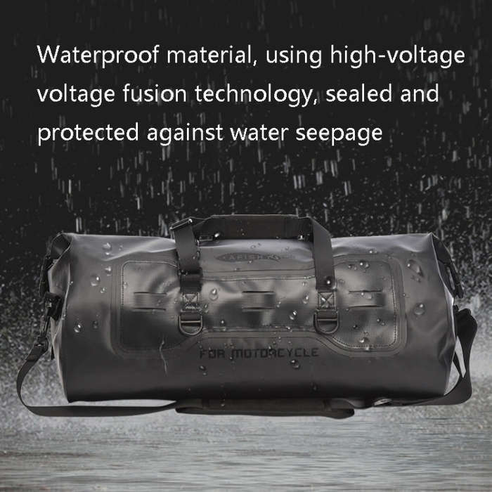 AFISHTOUR FM2031 40L Waterproof Travel Luggage Bag Large Capacity Motorcycle Rear Seat Bag(Black)
