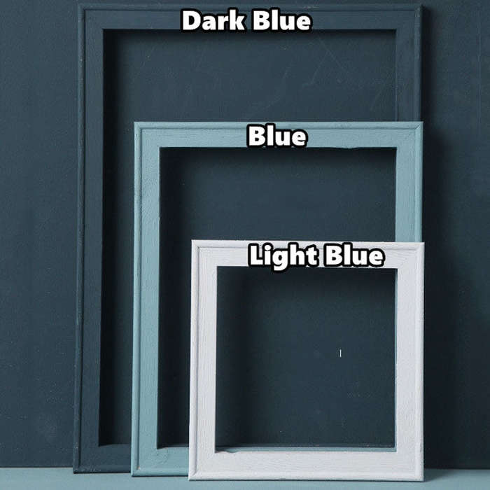 3 in 1 Different Sizes Morandi Color Wooden Photo Frame Series Color Spray Paint Photo Props Phot...