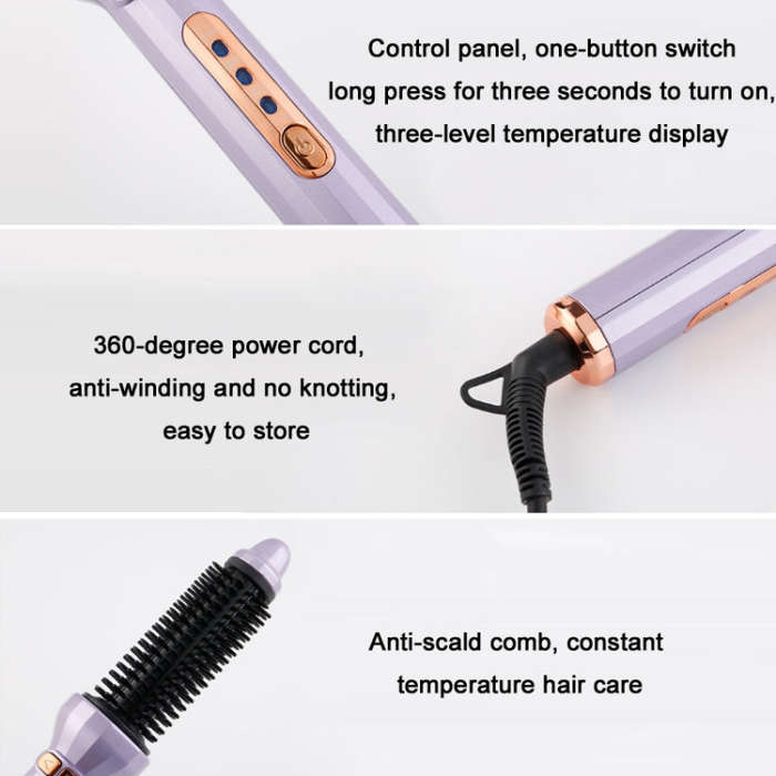 Lazy Household Ceramic Automatic Curling IronCN Plug(AE-504 Purple)