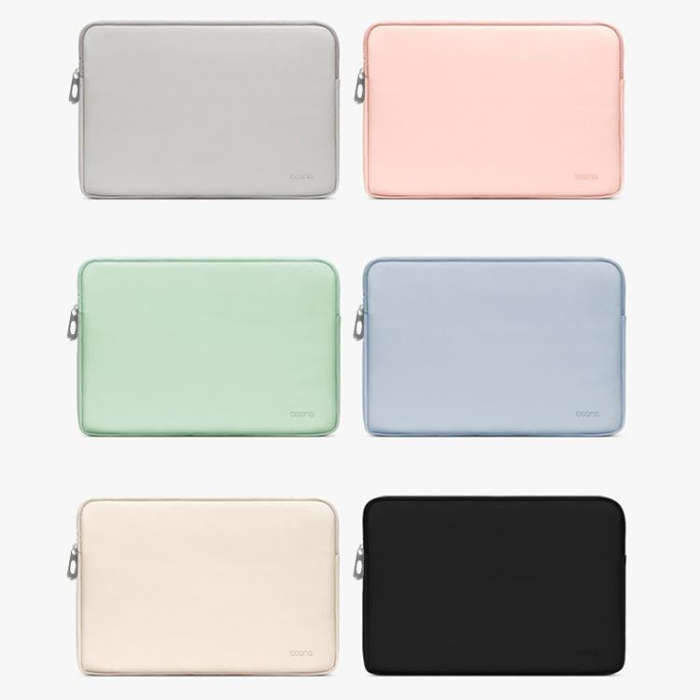 Baona BN-Q004 PU Leather Laptop Bag, Colour: Double-layer Gray, Size: 11/12 inch