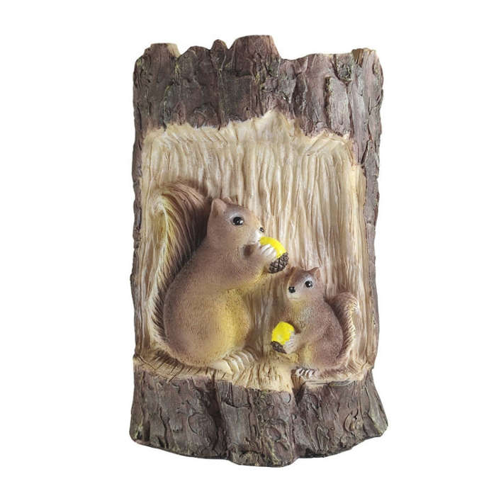 Solar Squirrel Tree Stump Christmas Decoration Light Garden Holiday Atmosphere Outdoor Landscape ...