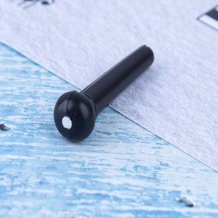 100 PCS Plastic Conical Cone String Nail for Guitar(Black)