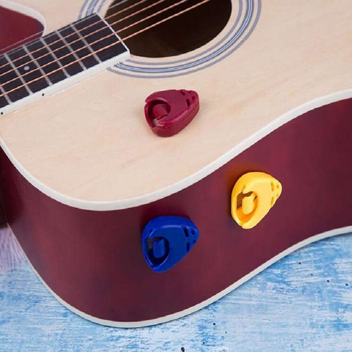 100 PCS ABS Storage Box for Guitar Pick, Random Color Delivery, Specification:Large Triangular Pi...