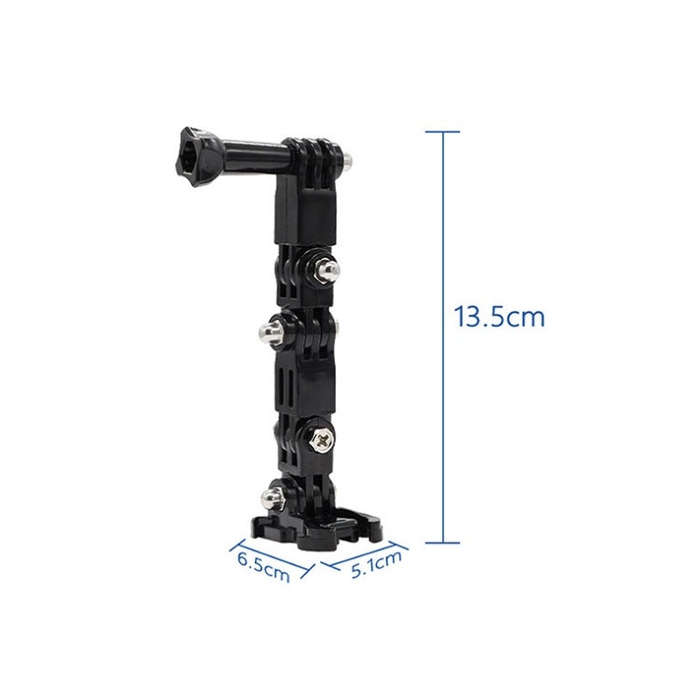 2 Set Cycling Helmet Adhesive Multi-Joint Arm Fixed Mount Set for GoPro Hero11 Black / HERO10 Bla...
