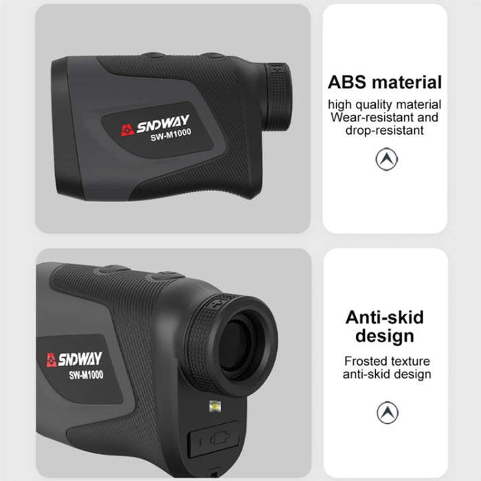 SNDWAY Telescope Golf Rangefinder Handheld Outdoor Altitude Angle Rangefinder, Model: SW-M1000 1000m