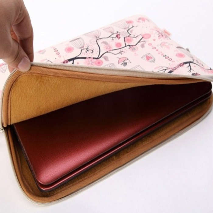 7 inch Vertical Cartoon Universal Business Tablet Sleeve Bag(Pink)