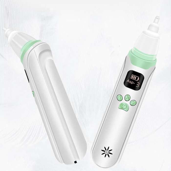 Infant Electric Nasal Aspirator With 3-gear Adjustable Nasal Clearer(White)