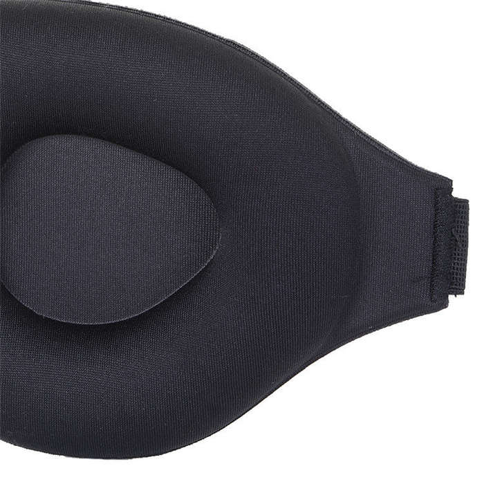 3D Sleeping Eye Mask Memory Foam Men And Women Shading Eye Mask Concave Eye Mask(No Nose Wings Bl...