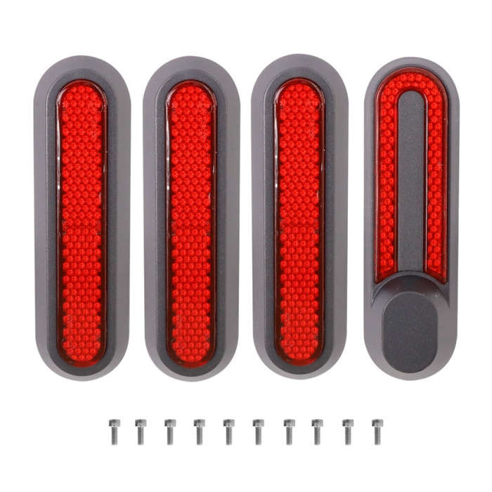 Electric Scooter Wheel Four-way Side Decorative Cover With Reflective Strips & Screws For Xiaomi ...