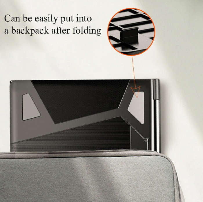 N5 Laptop Stand Portable Double-Layer Multi-Gear Adjustment Heightening Folding Plastic Heat Diss...