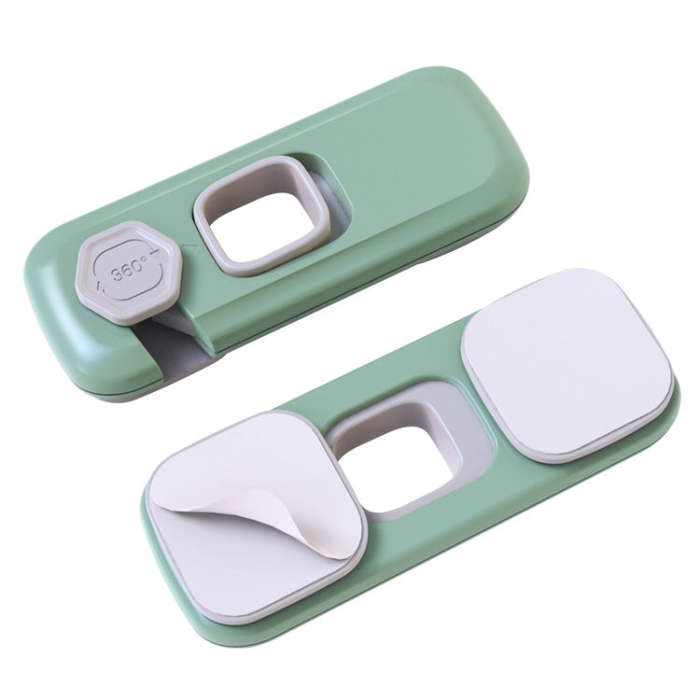 Children Anti-pinch Hand-opening Door Safety Lock(Green)