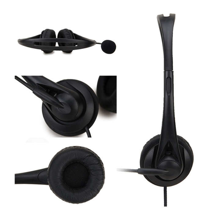 SOYTO SY490 Teaching Office Network Class Student Education Computer Headset, Style: Double Ear B...