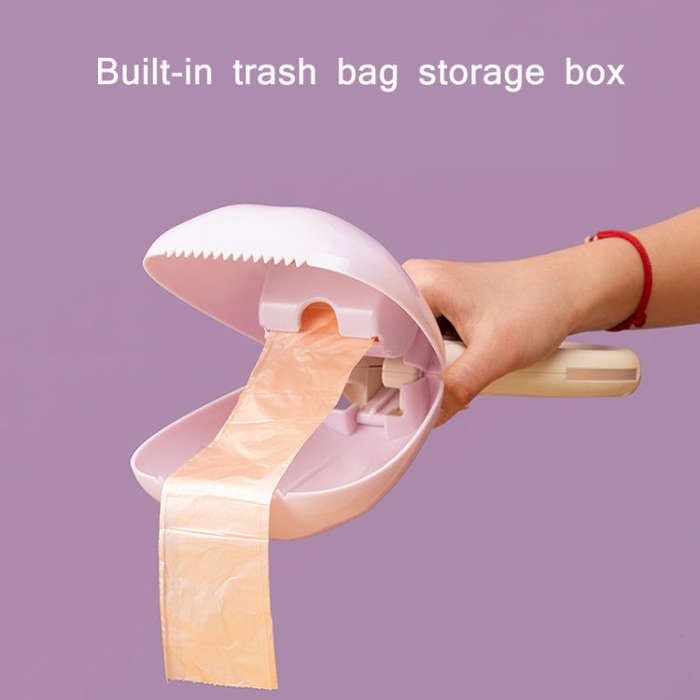 Portable Pet Toilet Picker with Garbage Bag(Purple)