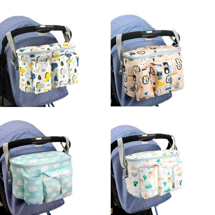 Multifunctional Baby Stroller Storage Bag, Colour: White Alpaca
