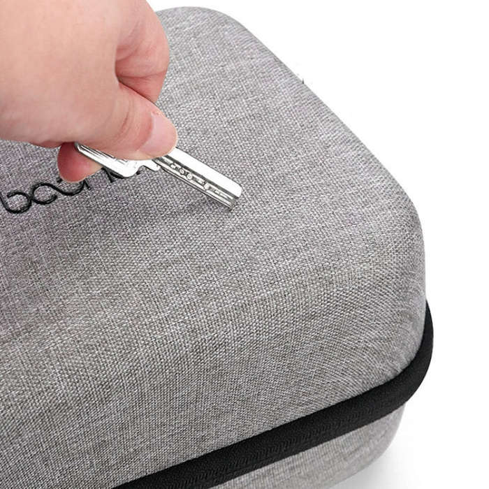 Baona EVA Hard Shell Gamepad Storage Bag For PS5 / PS4 / Xbox / Switch Pro, Style: Single-layer Gray