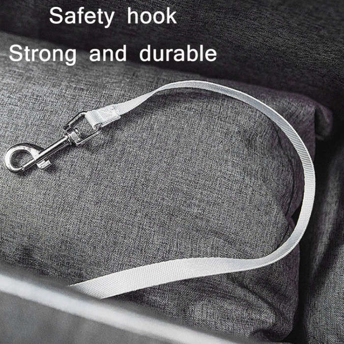 Car Central Control Seat Pet Portable Bed Pad, Colour: Square + Gray(42x20x22cm)