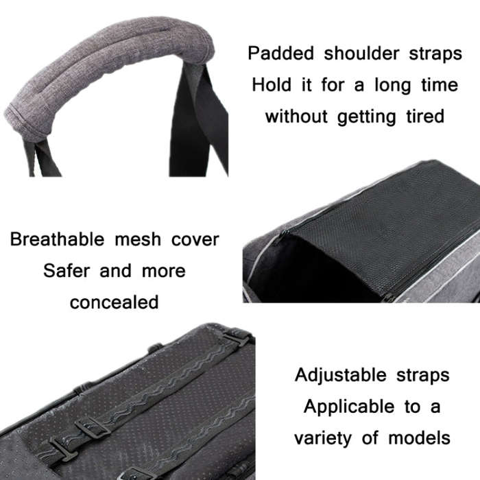 Car Central Control Seat Pet Portable Bed Pad, Colour: Square Gray+Summer Mat(42x20x22cm)