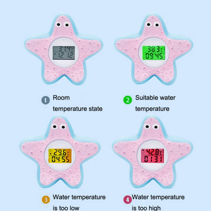 MTY-805 Cartoon Children Electronic Water Thermometer(Pink)