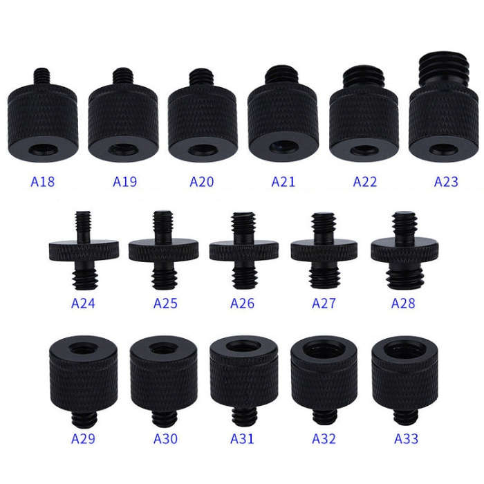 4 PCS Screw Adapter A31 M6 Female to 1/4 Male Screw