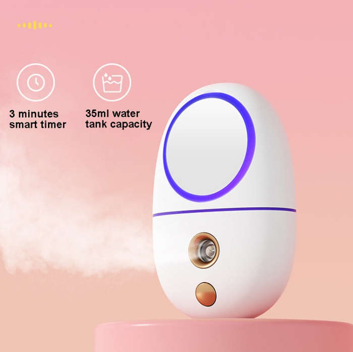 Q801A  Makeup Mirror Spray Moisturizing Device( Yellow)