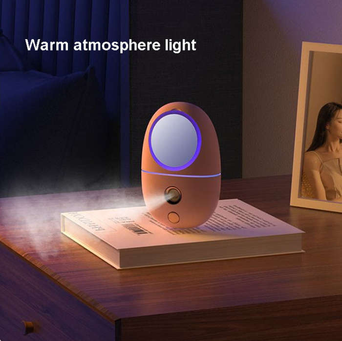 Q801A  Makeup Mirror Spray Moisturizing Device( Yellow)