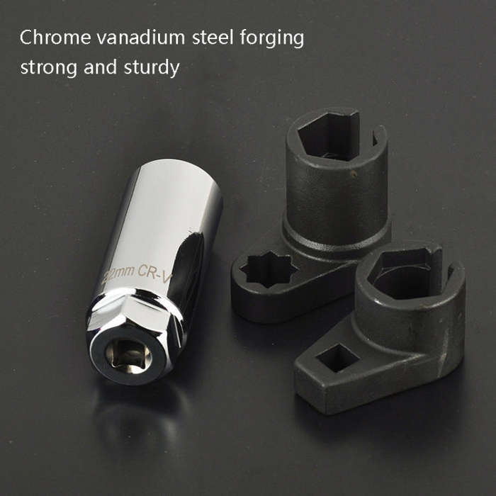 3 In 1 Manganese Steel Chrome-Plated Small Mouth Oxygen-Containing Sensor Disassemble Sleeve