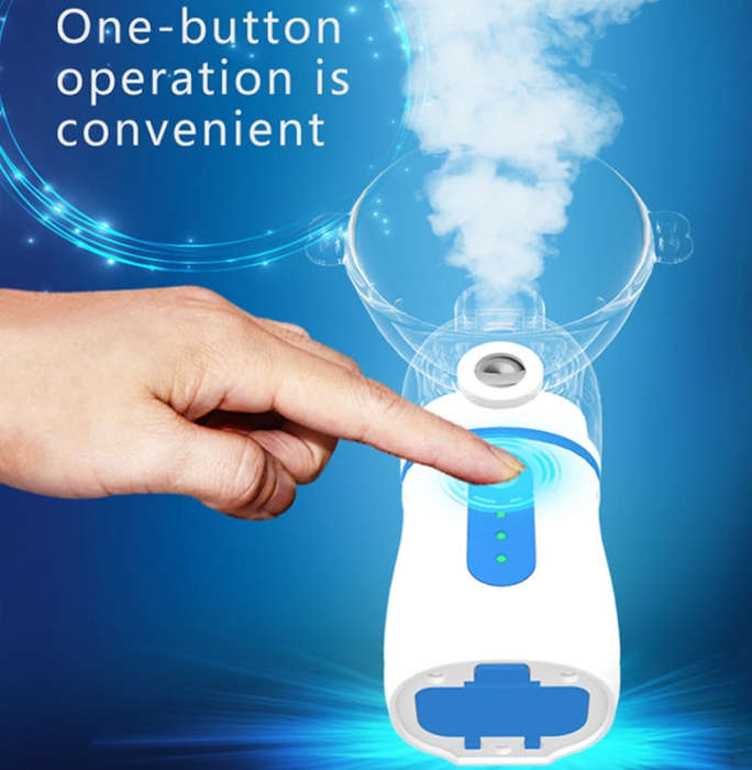 N5S Portable Handheld Micro-Network Atomizer(Blue + Blue)