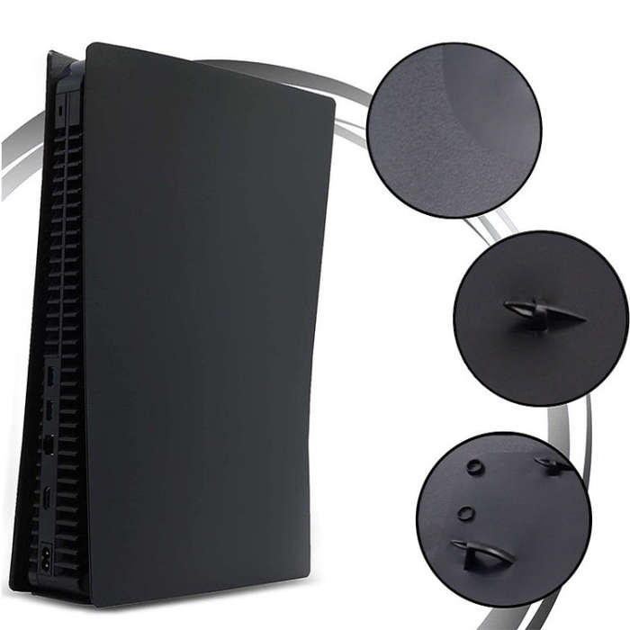 Game Accessories Host CD-ROM Version Replacement Shell Protective Shell For PS5(Midnight Black)